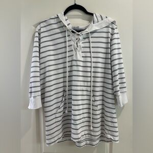 Russ Berens XL Striped Hooded Top